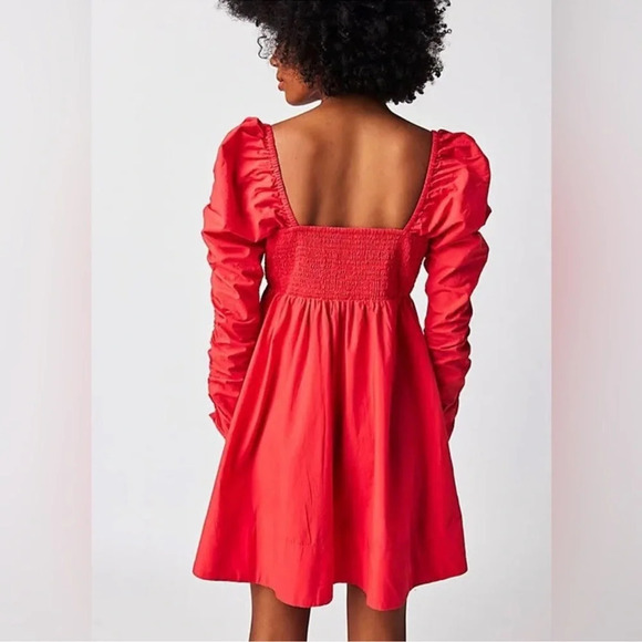 Free People Lindsay Rose Baby Doll Dress Size M - Picture 2 of 13